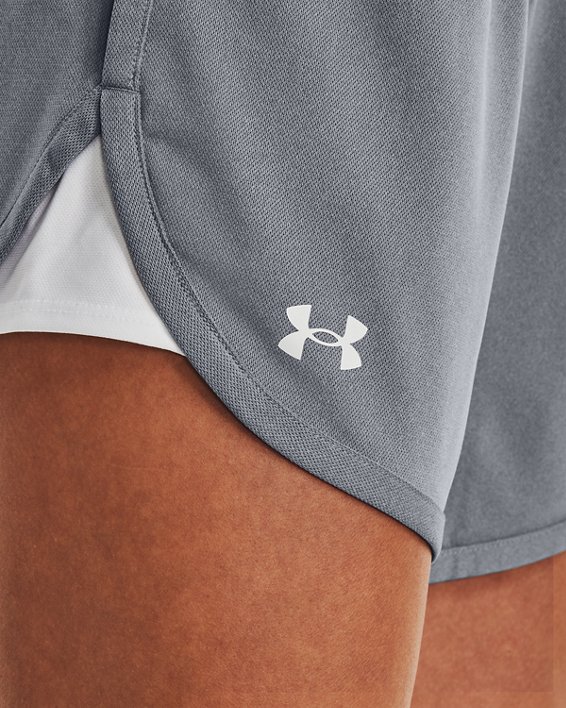 Women's UA Play Up 5" Shorts in Gray image number 3